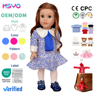 Ropa <span class=keywords><strong>para</strong></span> Muñecas Americanas <span class=keywords><strong>de</strong></span> 18 Pulgadas al por Mayor, Vestido <span class=keywords><strong>de</strong></span> PVC Suave Estilo Rústico <span class=keywords><strong>para</strong></span> Muñecas, Ropa <span class=keywords><strong>para</strong></span> Muñecas <span class=keywords><strong>de</strong></span> 18 Pulgadas - Product Image 1