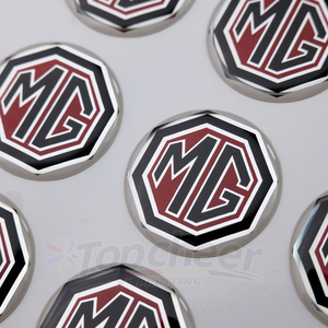Custom Printing Durable Epoxy Brand Logo 3M Clear <strong>Domed</strong> 3D Waterproof Silver Epoxy Resin <strong>Labels</strong> Sticker - Product Image 2