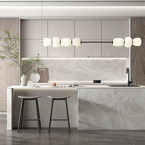 Custom Modern Minimalistic Style Designs <strong>Small</strong> Complete Custom Home Furniture L Shaped Melamine Unit <strong>Cabinets</strong> <strong>Kitchen</strong> With Sink - Product Image 1