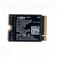 CT1000P310SSD2 P310 1TB M.2 NVMe Solid-state Drive 2230 Spesifikasi Antarmuka PCIe Gen4 X4 CT1000P310SSD2