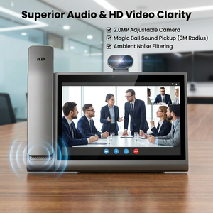 Terminal de Vidéoconférence Intelligent HA05 Écran Tactile Android 12 de 10,1 Pouces 4G IP POE Protocole SIP Téléphone VoIP Marque ODM/OEM Shandong - Product Image 4