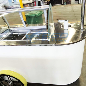 Triciclo Eléctrico Comercial XCEGO Personalizado en Color y Tamaño, de Acero Q235B, para Helados y Alimentos, Refrigerador Móvil para la Calle - Product Image 4