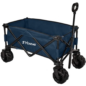 Chariot pliable de camping de jardin de Offre Spéciale chariot utilitaire chariot portatif pour le camping plage wagon pliant de jardin extérieur - Product Image 1