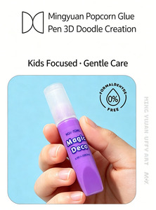 Stylos gel 3D gonflables non toxiques, 6 couleurs, marqueurs de peinture magiques DIY pour enfants, tissu, pierre, cartes, artisanat - Product Image 3