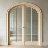 Porte en aluminium avec motif de grille moderne pour l'intérieur et l'extérieur, fabriquée sur mesure par Alufront Factory, conforme aux normes NFRC AS2047, pour les maisons et les hôtels