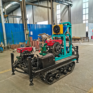 100m 깊은 휴대용 유압 물 우물 회전 드릴링 리그 크롤러 시추공 물 우물 드릴링 머신 전기 시작 - Product Image 5
