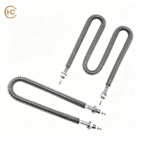 Chauffe-eau tubulaire à ailettes automatique en acier inoxydable de haute qualité 380V pour une maintien fiable de la température de process, prix compétitif