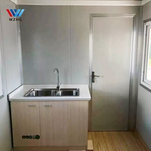 Casa Prefabricada Tipo Bungalow con Paneles Sándwich, Contenedor Portátil de 20 pies, de Primera Calidad, Lista para Usar, con Ducha, Cocina y Baño - Product Image 5