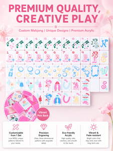 Obsesionado con este juego de Mahjong americano: Dreamy Cowgirl – Fichas, tapete y bolsa de transporte. - Product Image 3