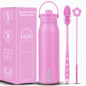 Factory Wholesale 304 Stainless Steel Vacuum Insulated Water <b>Bottle</b> With Carry Handle Leak Proof Sports Flask - Product Image 2