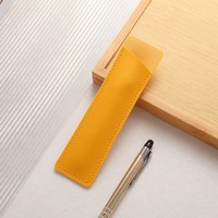 Porte-stylo de bureau en cuir PU personnalisé avec logo en relief ou en creux, vente en gros, pas cher, en vrac