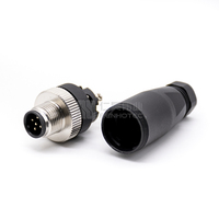 Conector M12 de 5 Pines, Cable de Sensor, Cableado en Campo, Disponible en 2, 3, 4, 5, 6, 8, 12 y 17 Pines