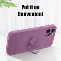 Nouvelle coque originale en Silicone liquide avec anneau magnétique pour iPhone 14 Pro Max 13 12 Mini 11 XR XS X 7 8 Plus SE