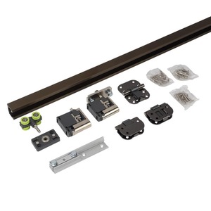 RHETECH Kits <span class=keywords><strong>de</strong></span> <span class=keywords><strong>quincaillerie</strong></span> moderne en aluminium <span class=keywords><strong>pour</strong></span> portes coulissantes 3/7 pouces, système <span class=keywords><strong>de</strong></span> glissière <span class=keywords><strong>pour</strong></span> portes pliantes, accessoires <span class=keywords><strong>de</strong></span> mobilier <span class=keywords><strong>de</strong></span> salle <span class=keywords><strong>de</strong></span> bain - Product Image 2