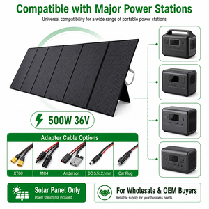 Pannello Solare Monocristallino Pieghevole OEM 500W 600W, Caricatore Solare Portatile per Stazione di Alimentazione, Fornitore OEM, Fornitura all'Ingrosso - Product Image 5