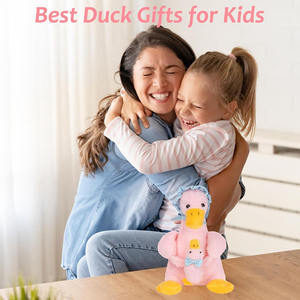 7712 coccolone carino cappello di peluche <span class=keywords><strong>rosa</strong></span> mamma anatra peluche giocattoli con regali di compleanno per bambini per bambini - Product Image 4