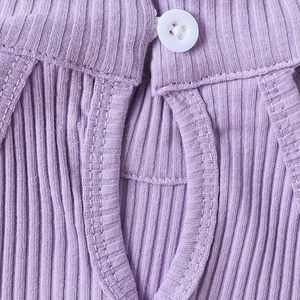 เสื้อผ้าเด็กขายส่ง เสื้อแขนกุดคอ halter สีพื้น กระโปรงจีบพิมพ์ลายพร้อมเข็มขัด ชุดเด็กผู้หญิงสำหรับฤดูร้อน - Product Image 2