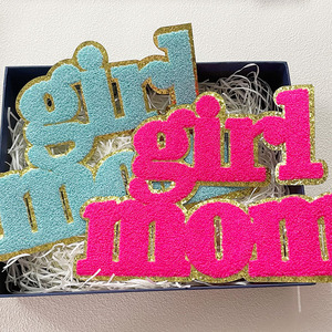 High Quality Big 11IN Pink Sequin Chenille <strong>MAMA</strong> Patches Clothing Decoration Cheer Girl MOM Iron-On Patch for Women <strong>Hoodie</strong> - Product Image 5