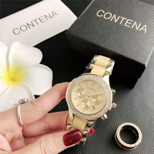 Reloj clásico de lujo con diamantes de imitación de cuarzo para mujer, reloj de pulsera premium para chica, reloj de cuarzo de calidad cristalina para damas, resistente al agua. - Product Image 3