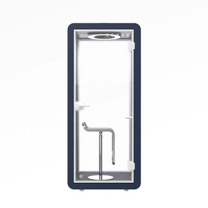 Cabina de teléfono insonorizada para interiores, cabina de teléfono portátil de <span class=keywords><strong>madera</strong></span>, con espacio de trabajo, CE, 2022 - Product Image 2