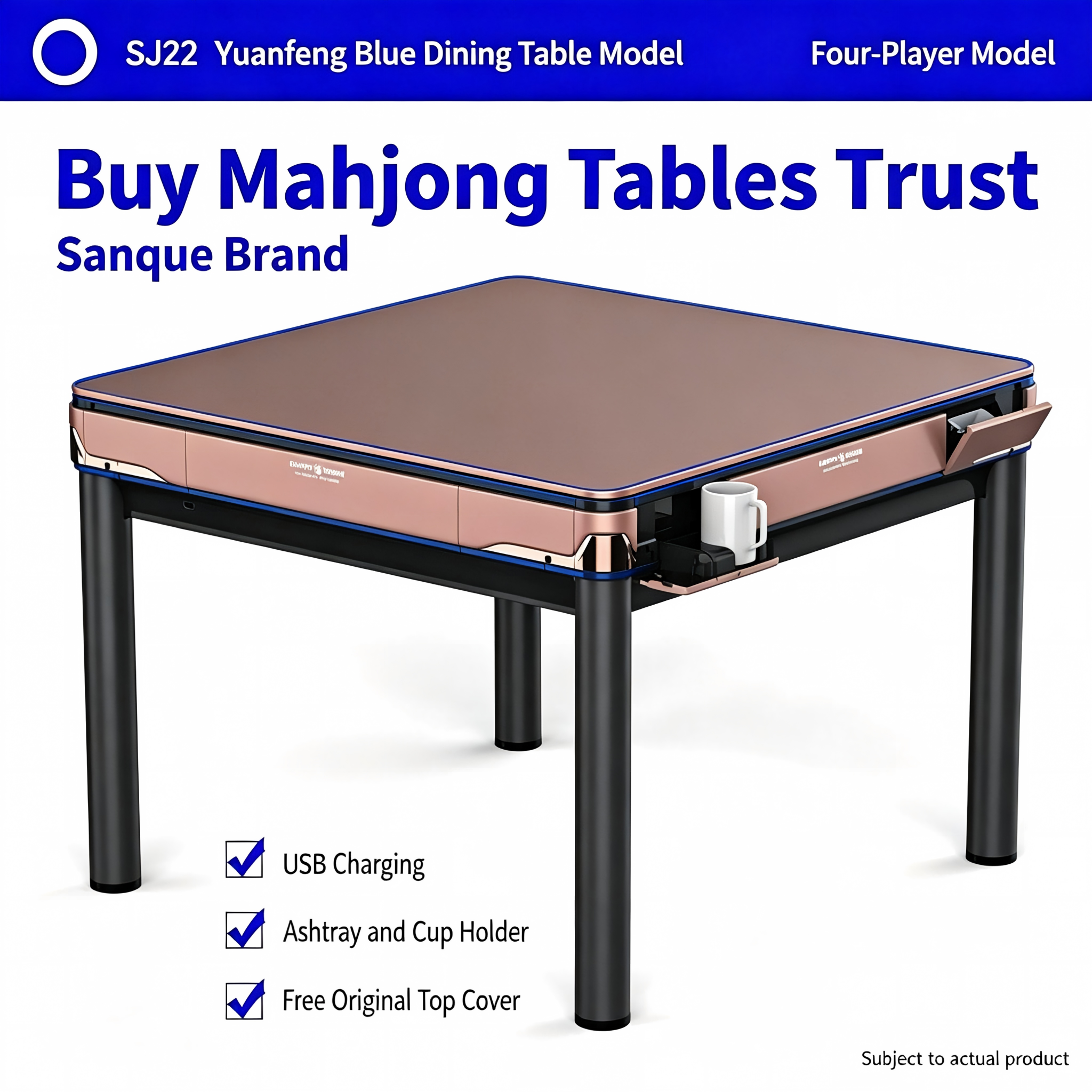 Dining Table Model SJ22-Sunshine Orange (Four-Seat