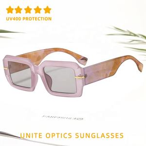 نظارات شمسية جديدة رائجة بشعار مخصص وعصرية للرجال والنساء كلاسيكية مربعة نظارات شمسية بإطار أخضر زيتون - Product Image 3