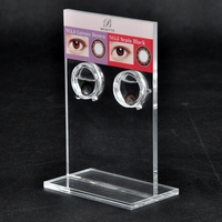 Présentoir pour lentilles de contact personnalisé haute transparence acrylique Présentoir pour lentilles de contact Présentoir de bureau pour comptoir