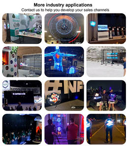 Holograma 3D cubierta transparente lados dobles holográfico Hd ventilador holograma proyector publicidad 3D ventiladores <span class=keywords><strong>de</strong></span> holograma al aire libre - Product Image 6