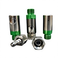 Acoplamiento de Conexión Rápida Intercambiable Compatible con Estilo SATA, para Pulverización de Pintura, Accesorio Hidráulico para Gas, Cabeza Hexagonal, Forma Recta