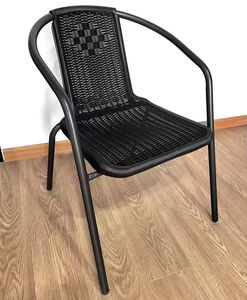 Kursi Taman Hitam yang Nyaman dan Tahan Lama, Cocok untuk Berbagai Skenario di Halaman, Taman, dan Kedai - Product Image 1