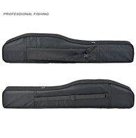 Sac de pêche pliable en nylon monocouche de 40 L, grande capacité, imperméable, écologique, 1,2 m/120 cm, vert/noir, sac de transport pour canne à pêche