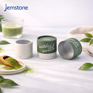 กล่องบรรจุภัณฑ์ทรงกระบอกทำจากกระดาษคราฟท์รักษ์โลกสำหรับผงโปรตีนมัทฉะ บรรจุภัณฑ์แบบหลอดกระดาษเกรดอาหารสำหรับบรรจุชาใบ - Product Image 4