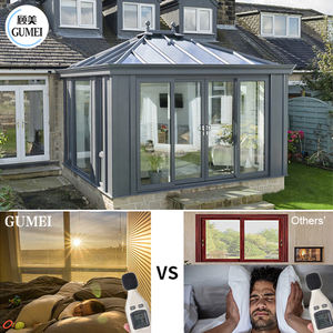 ใช้กันอย่างแพร่หลายต่ำ-E แก้วสวนดวงอาทิตย์ห้องอลูมิเนียม Diy บ้าน Veranda ห้องอาบแดดที่กำหนดเองระบบควบคุมอัจฉริยะ - Product Image 5