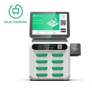 Chargeur de téléphone distributeur automatique avec pos Sharing Power Bank Cabinet Station de charge publicitaire avec pos