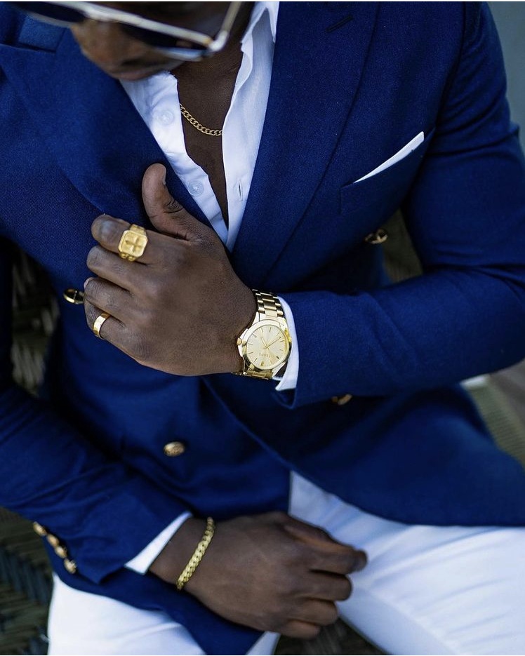 Blue Jacket White Pants - Stylish Men's Suits for Weddings