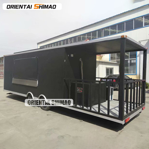 Remolque de comida rápida ORIENTAL SHIMAO, carrito de aperitivos Vintage, puerta corredera de vidrio, Gazebo, carrito de hielo afeitado para exteriores, hecho de fibra de vidrio y aluminio - Product Image 6