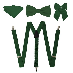 <span class=keywords><strong>Tirantes</strong></span> para hombre <span class=keywords><strong>con</strong></span> pajarita pre-atada y pañuelo de bolsillo, ajustables y resistentes <span class=keywords><strong>con</strong></span> 3 clips, diseño en Y para pantalón, conjunto de boda, 100% poliéster, personalizables. - Product Image 1