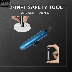 Kit d'outils d'urgence portable 2-en-1 pour brise-vitre de <span class=keywords><strong>voiture</strong></span> et coupe-ceinture de sécurité pour terre et eau - Product Image 3