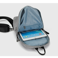 Nouveaux produits tendance 2026 : Sac de poitrine minimaliste durable avec logo personnalisé et pochette à bouteille à cordon de serrage