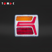 Ensemble de feux de remorque sans fil LED professionnels certifiés TOMAC CE, rechargeables, avec base magnétique et connecteurs 7 et 13 broches