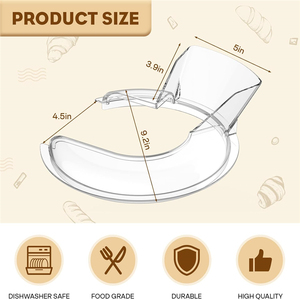 Copertura scudo di versamento per kitchen aid 4.5-5qt cappe con cassone ribaltabile per acciaio vetro <span class=keywords><strong>ceramica</strong></span> paraspruzzi miscelatori a testa inclinabile - Product Image 3
