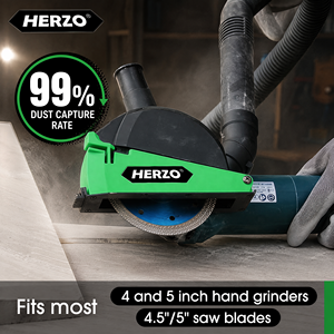 HERZO MA-A10 5'' שקית אבק חיתוך למטחנת זווית עגולה ירוקה 125mm פלסטיק 20 יחידות/קופסה - Product Image 3