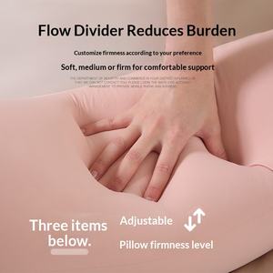 Oreiller pour femmes enceintes en pur coton avec rembourrage en micro-particules EPS, réglable, pour la protection abdominale et lombaire, type bonbon, pour dormir sur le côté - Product Image 3