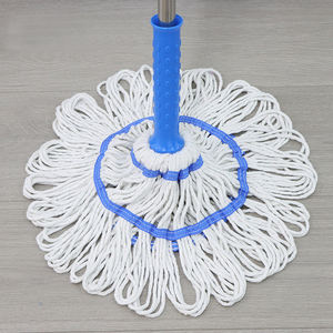 Usine de gros 2-en-1 vadrouille de déshydratation rotative automatique pôle en acier inoxydable mains libres torsion ménage nettoyage des sols - Product Image 2