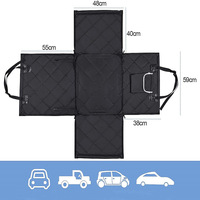 Coussin de siège pliable léger en coton pour animaux de compagnie (chiens et chats) – Confortable et portable pour la voiture