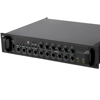 Amplificateur PA OEM ODM 5 zones 70V 100V à tension constante 100W 6 zones 8 ohms, systèmes de musique d'ambiance personnalisables