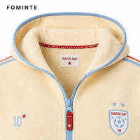 Veste polaire personnalisée pour supporter de football n°10, chaude pour l'hiver, manteau de supporter de football, vente en gros, vêtements de sport unisexes pour équipes