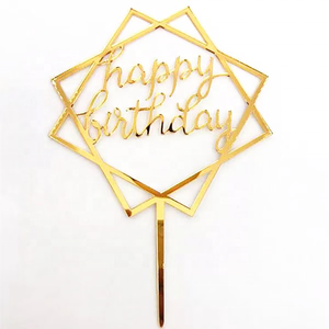 Decorazione <span class=keywords><strong>per</strong></span> Torta in Acrilico 'Buon Compleanno' <span class=keywords><strong>per</strong></span> Feste di Matrimonio - Product Image 4