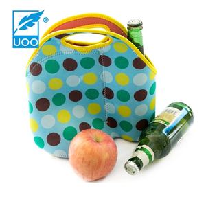 Sac à lunch en néoprène à rayures personnalisable UOO avec glacière isolée Logo personnalisé imperméable et durable et impression par sublimation - Product Image 2