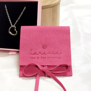 High Quality Eco-friendly Modern Luxury Microfiber Bow <b>Envelope</b> Pouch Jewelry Dust Bag Custom Logo Earrings Necklace <b>Gift</b> - Product Image 3